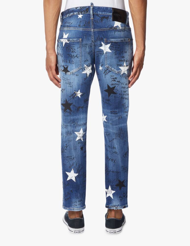 rinascente Dsquared2 Jeans skater stelle - blu