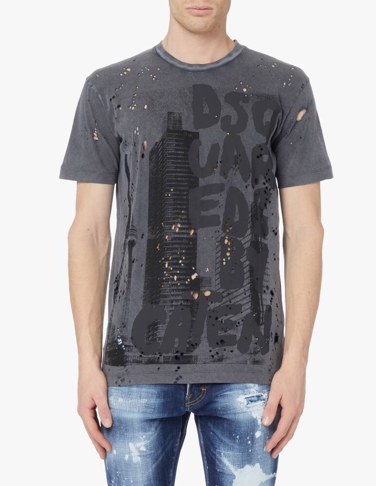 rinascente Dsquared2 Logographic cool t-shirt - grey