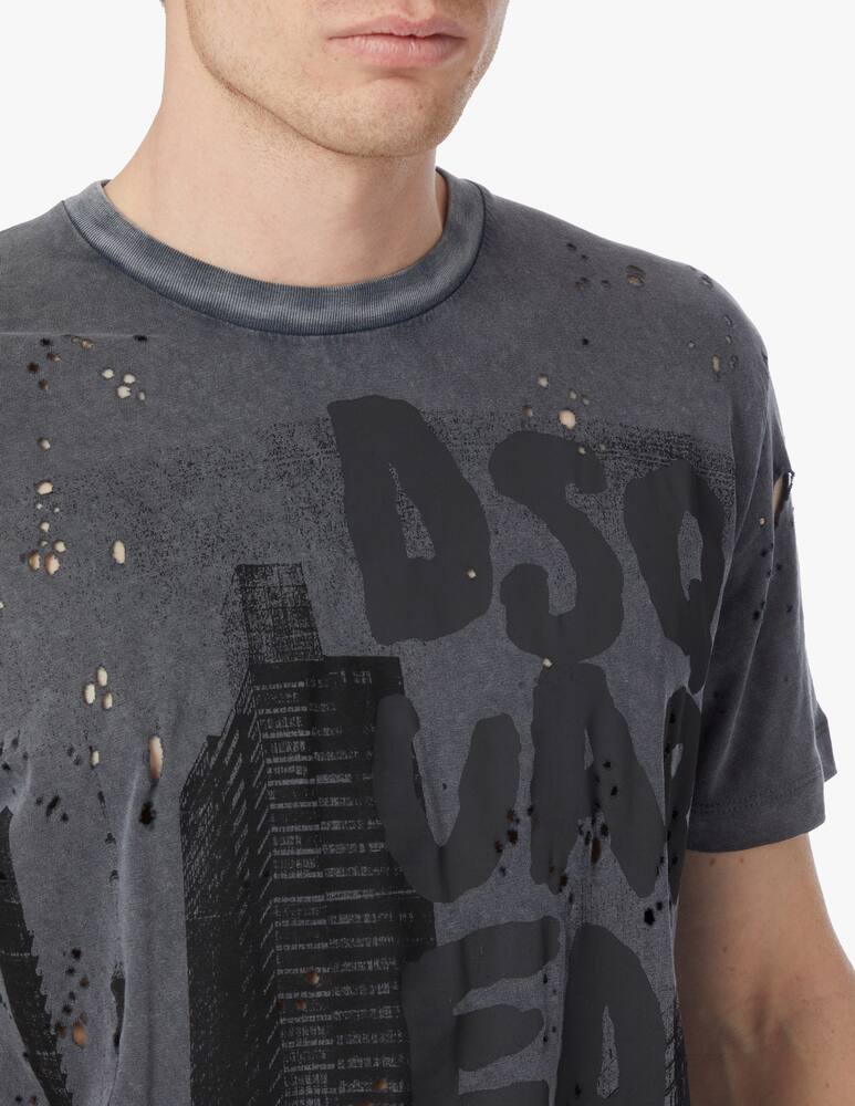 rinascente Dsquared2 Logographic cool t-shirt - grey