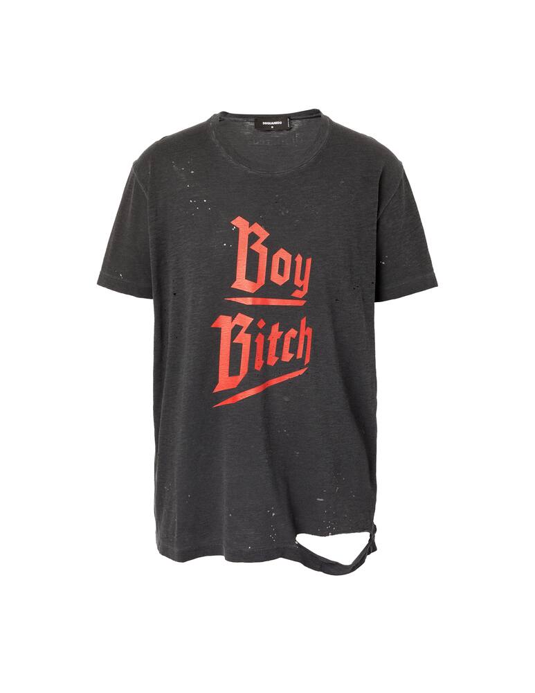 rinascente Dsquared2 Maglietta boybitch destroy - grigio
