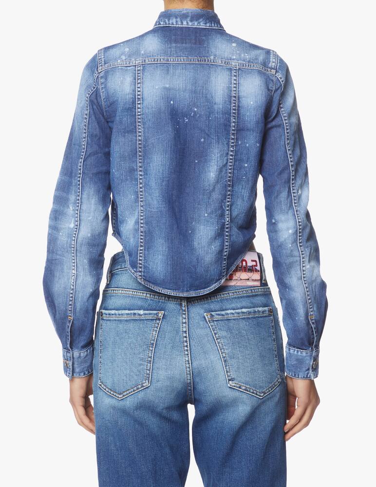 rinascente Dsquared2 Giacca di jeans crop - blu