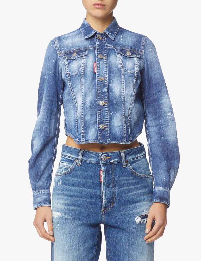 rinascente Dsquared2 Giacca di jeans crop - blu