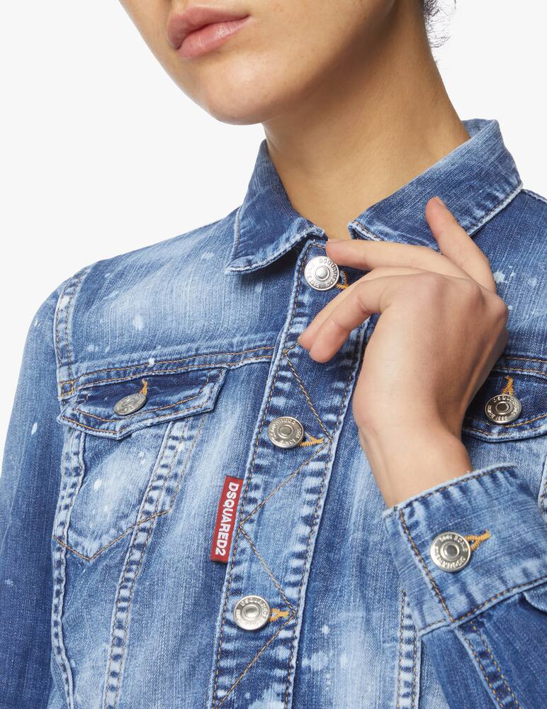 rinascente Dsquared2 Giacca di jeans crop - blu