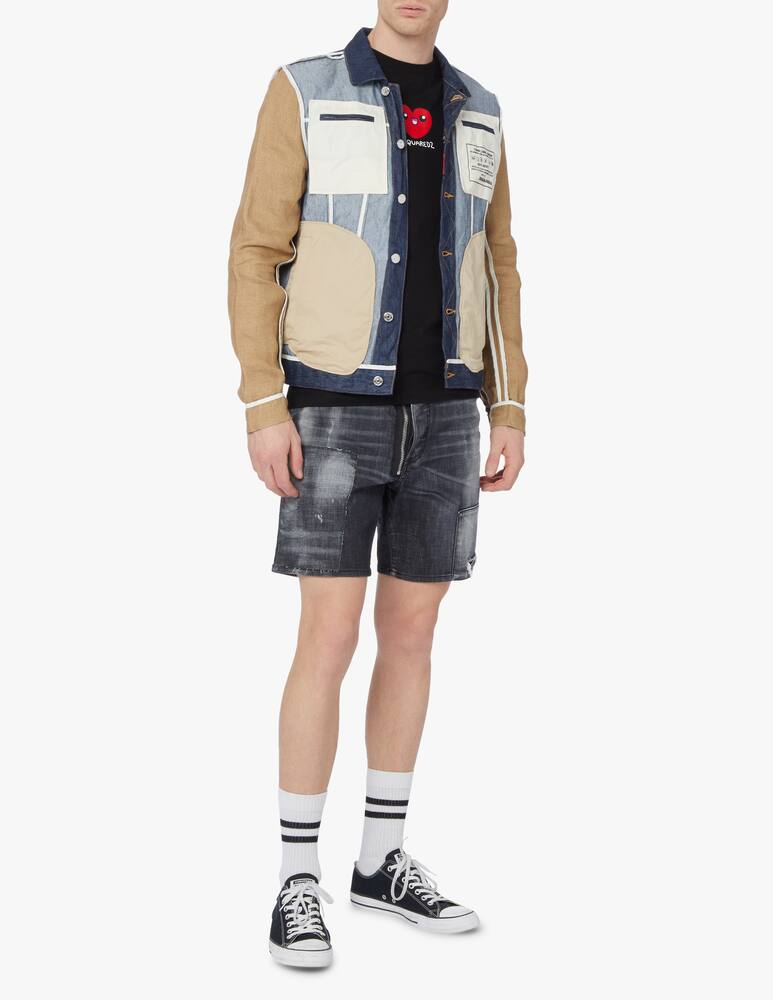 rinascente Dsquared2 In/out dan jean jacket - blue