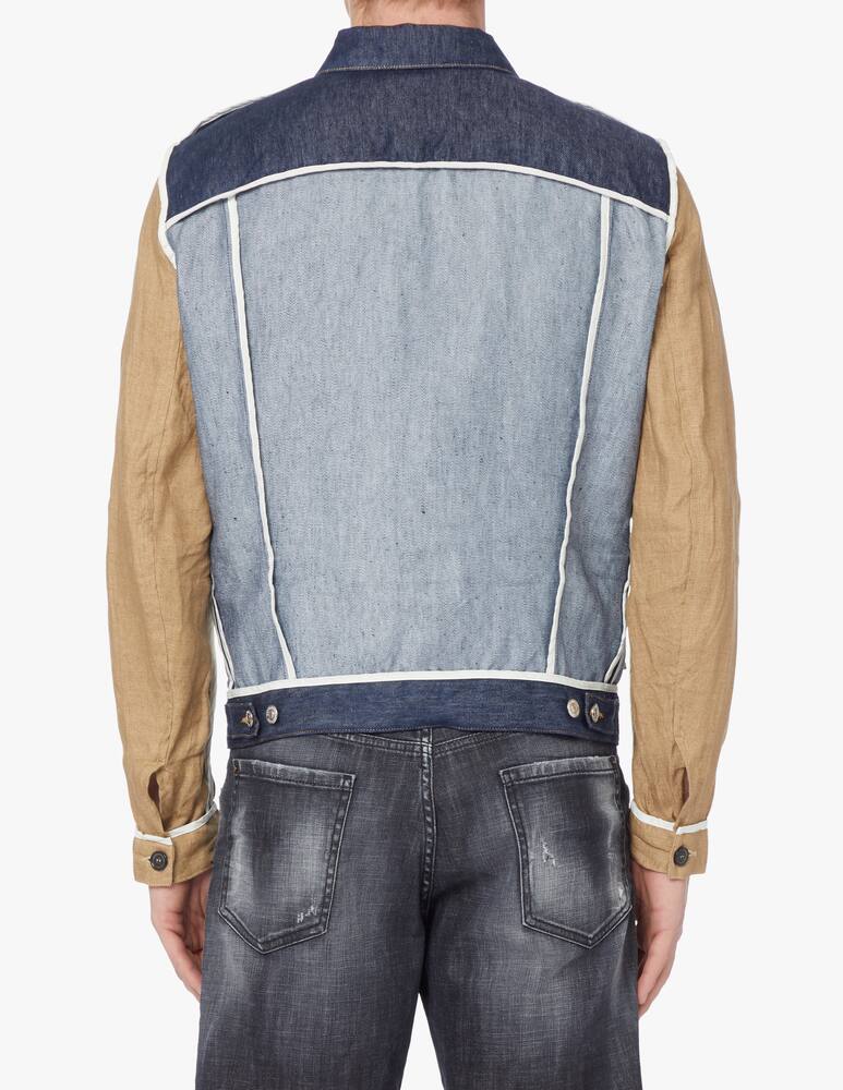 rinascente Dsquared2 In/out dan jean jacket - blue
