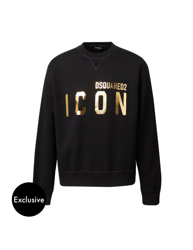 rinascente Dsquared2 Felpa xmas oro - nero