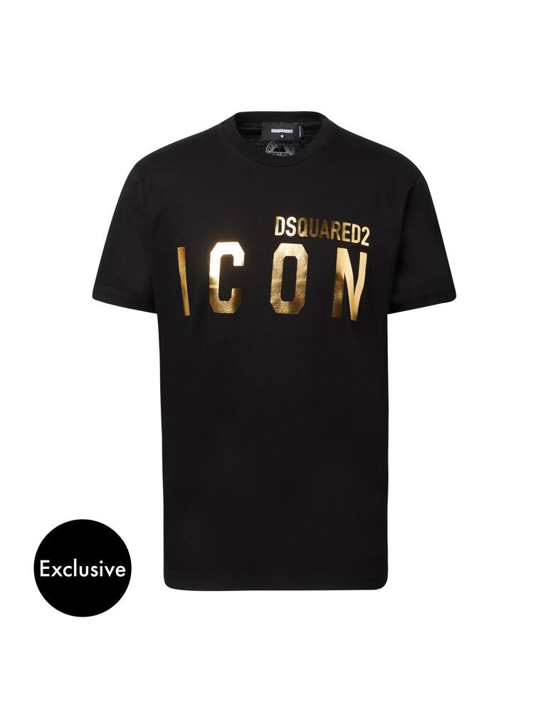 rinascente Dsquared2 Maglietta girocollo xmas oro - nero