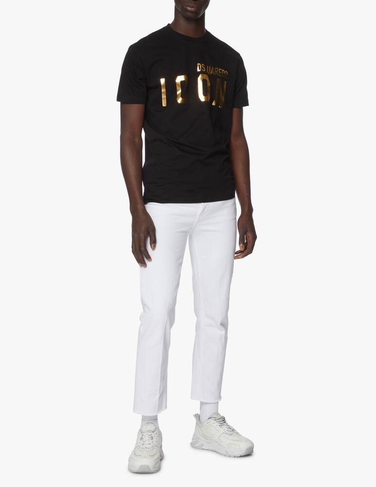 rinascente Dsquared2 Maglietta girocollo xmas oro - nero