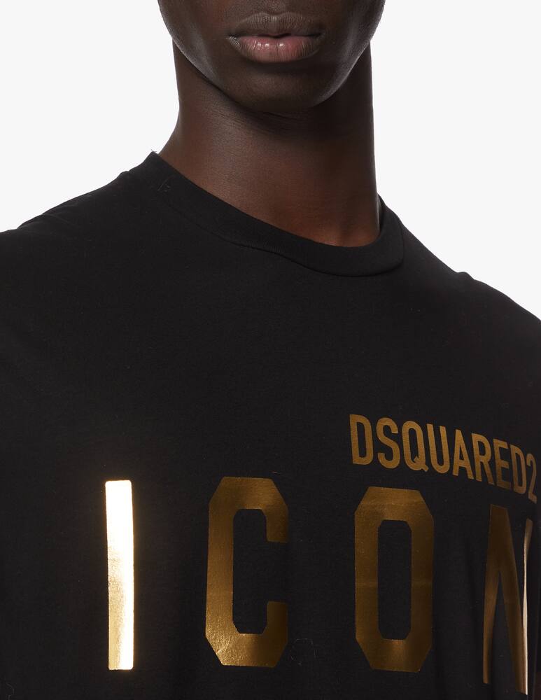 rinascente Dsquared2 Maglietta girocollo xmas oro - nero