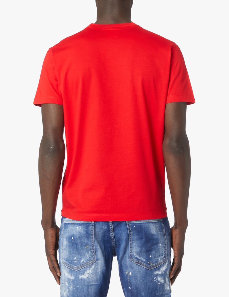 rinascente Dsquared2 Maglietta supercrew logo - rosso
