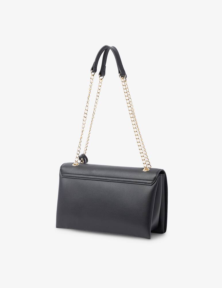 rinascente Love Moschino Borsa flap con scritta - Nero
