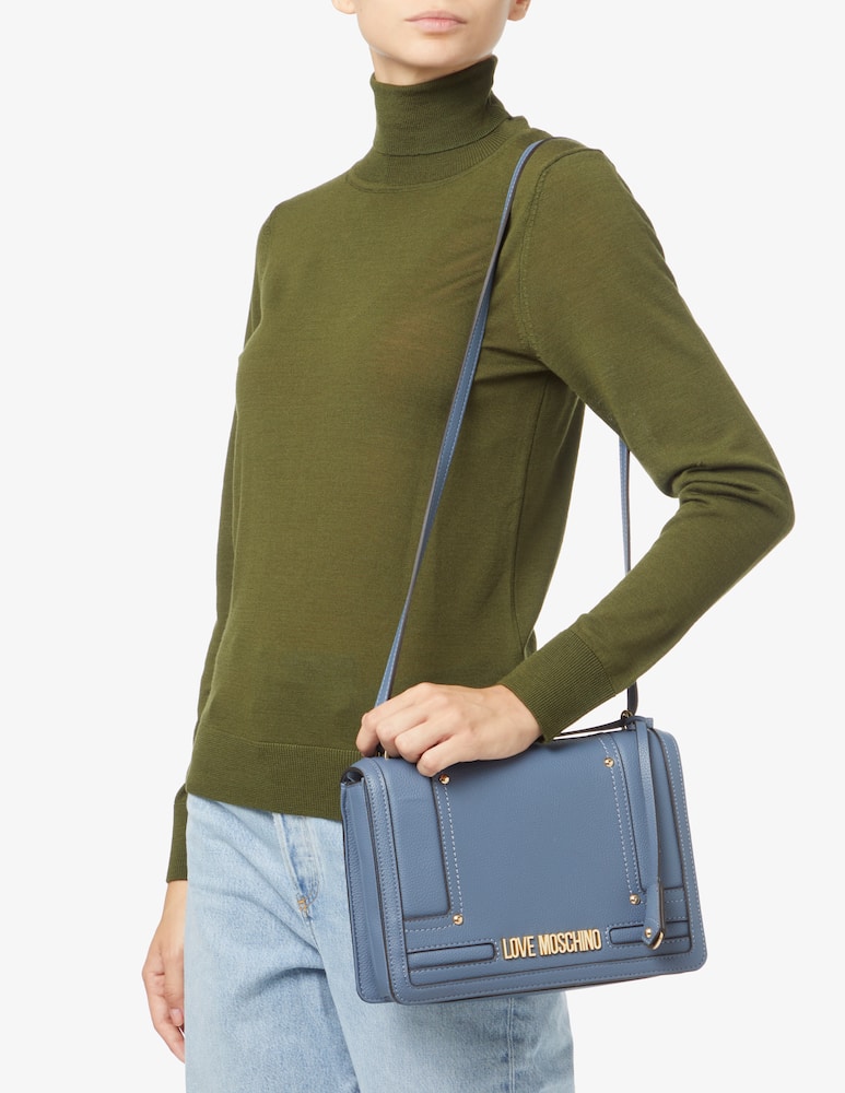 Love Moschino Daily Love flap bag - Light blue - picture 2 Love Moschino Daily Love flap bag - Light blue - picture 2