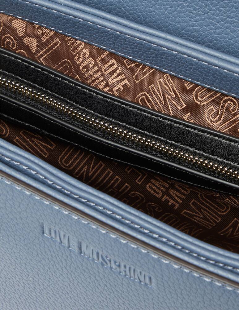 Love Moschino Daily Love flap bag - Light blue - picture 4 Love Moschino Daily Love flap bag - Light blue - picture 4