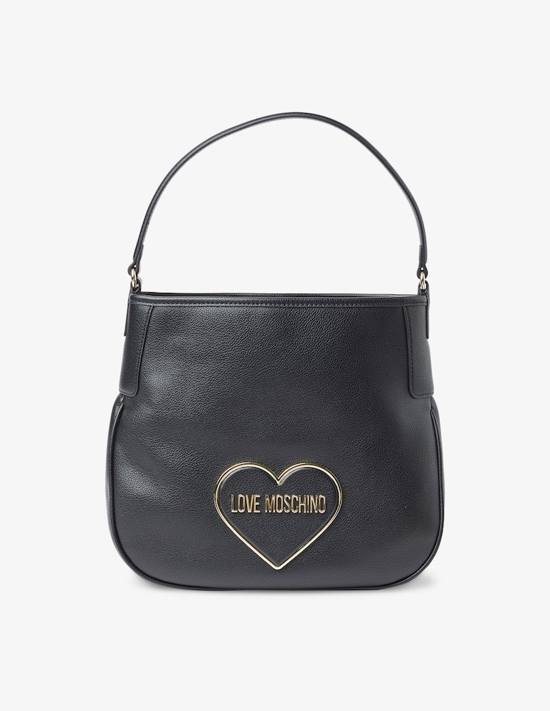 rinascente Love Moschino Borsa hobo Heartplaque - Nero
