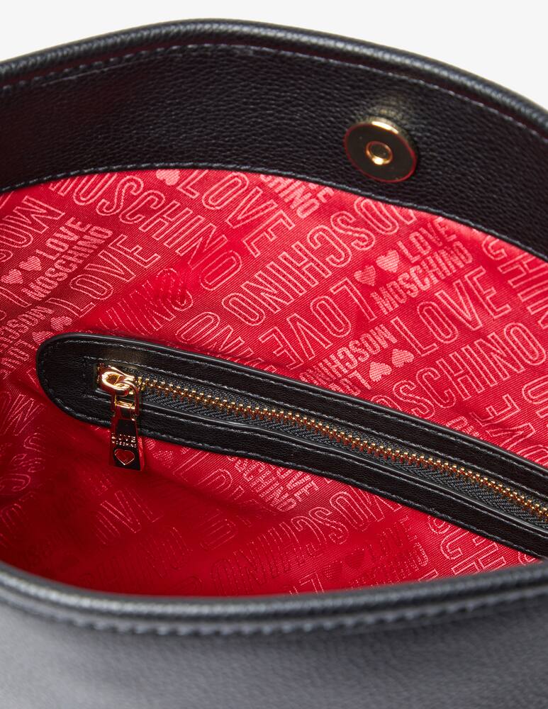 rinascente Love Moschino Borsa hobo Heartplaque - Nero