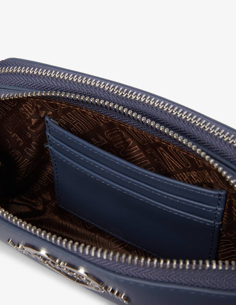 rinascente Love Moschino Heart camera mini bag - Light blue