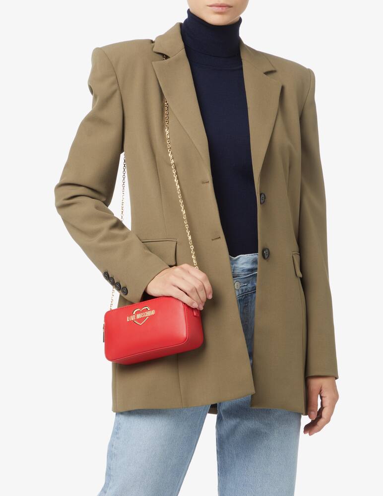 rinascente Love Moschino Borsa camera mini Heart - Rosso