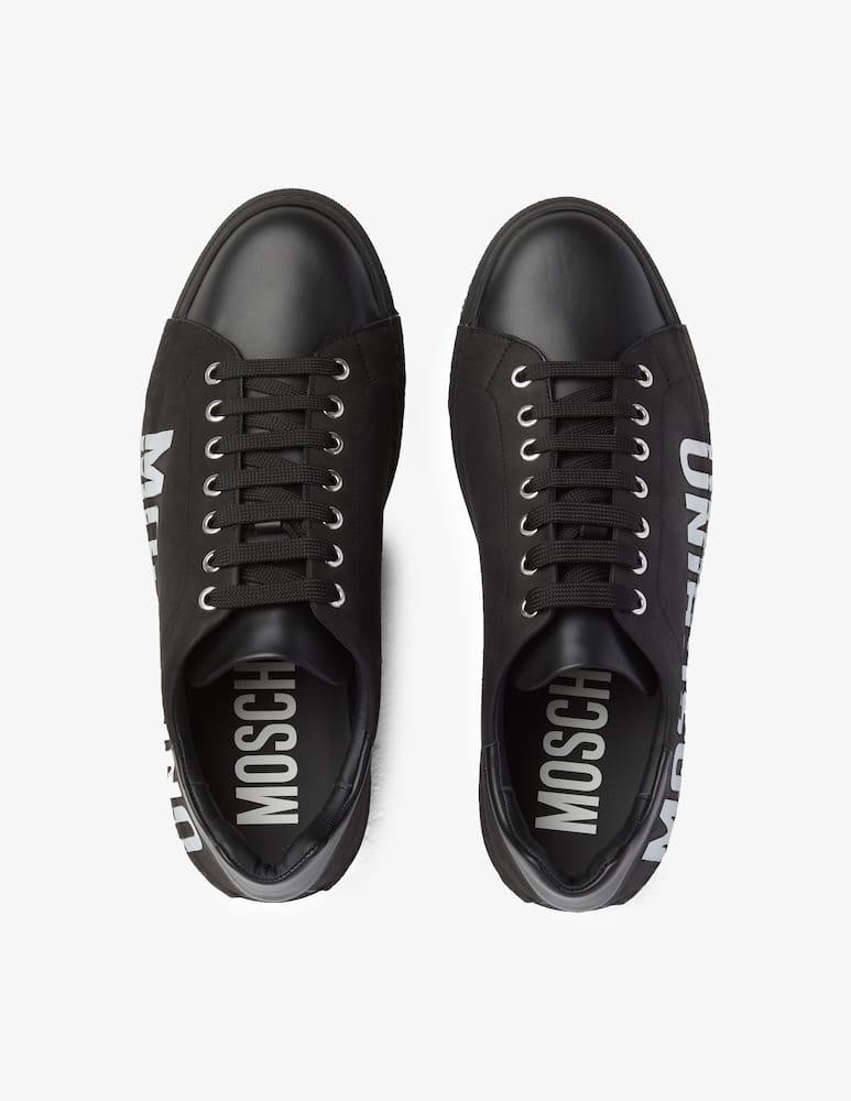 rinascente Moschino F cass logo sneakers - black