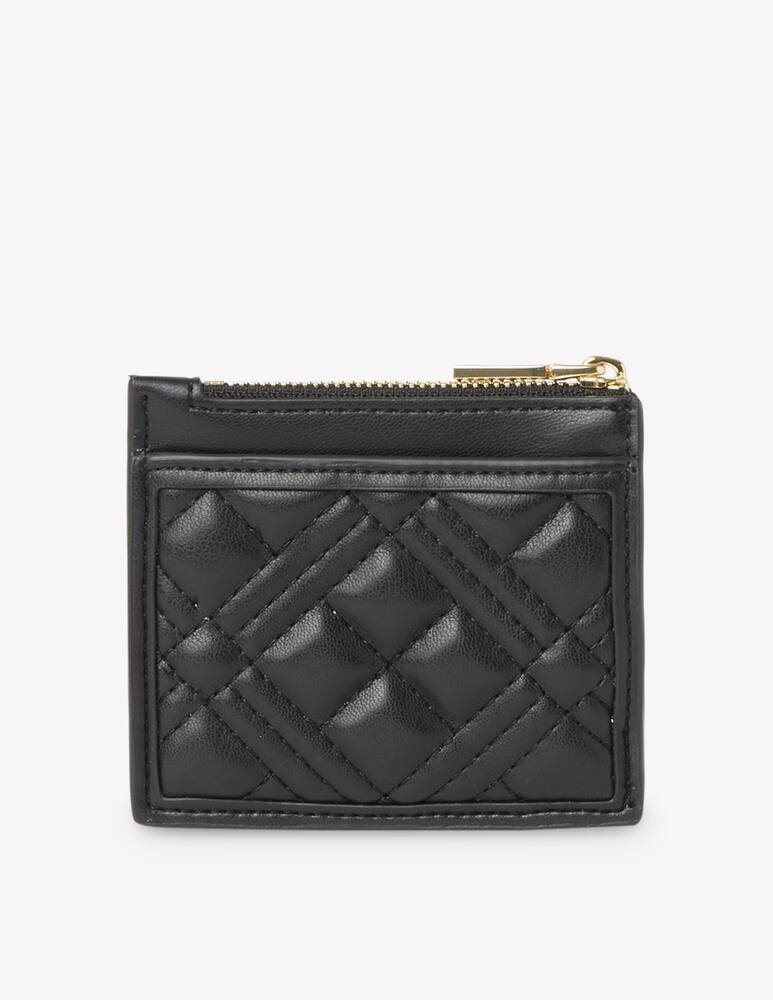 Love Moschino Quilted cc zip wallet - Black - picture 2 Love Moschino Quilted cc zip wallet - Black - picture 2