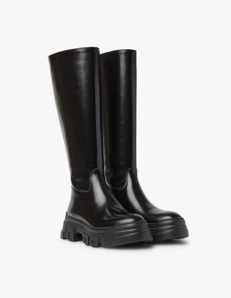 rinascente Pollini Stivali in pelle carro - Nero