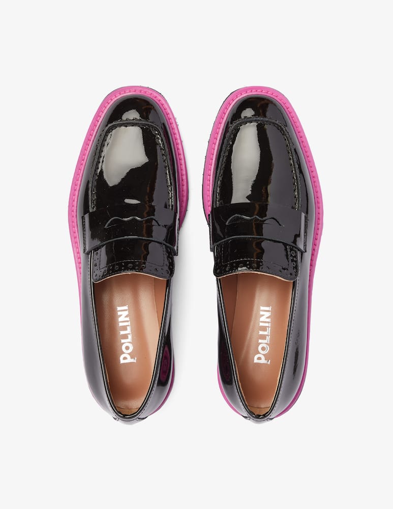 rinascente Pollini Leather loafer - Black