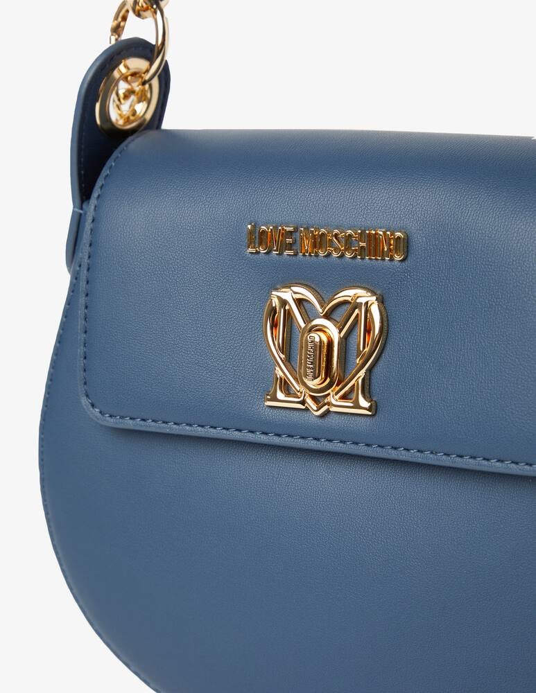 rinascente Love Moschino Turnl flap shoulder bag - Light blue