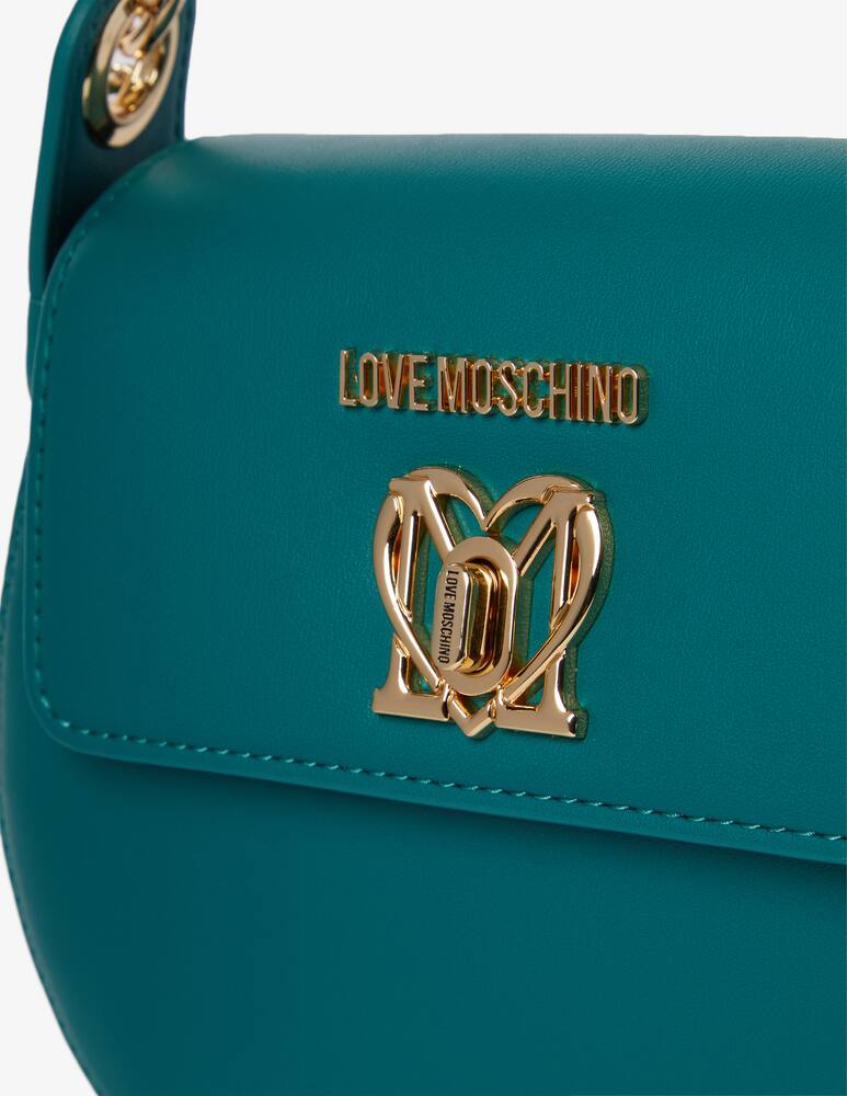 rinascente Love Moschino Turnl flap shoulder bag - Green