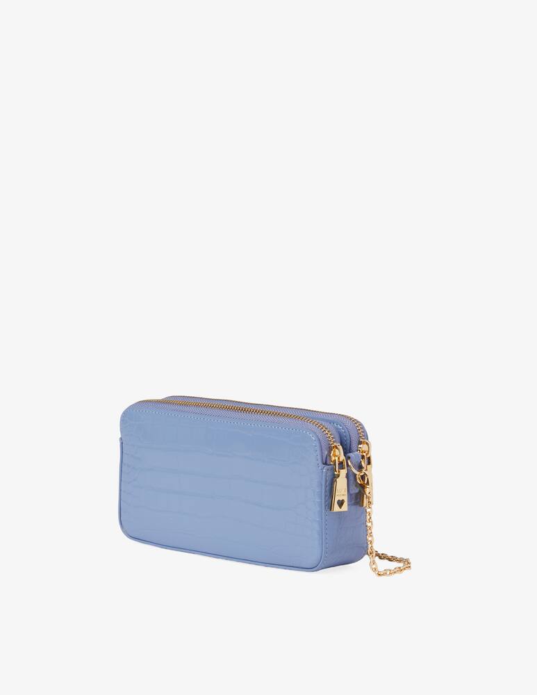 rinascente Love Moschino Big logo crossbody bag - Light blue