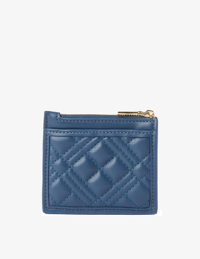 rinascente Love Moschino Quilted cc zip wallet - Light blue