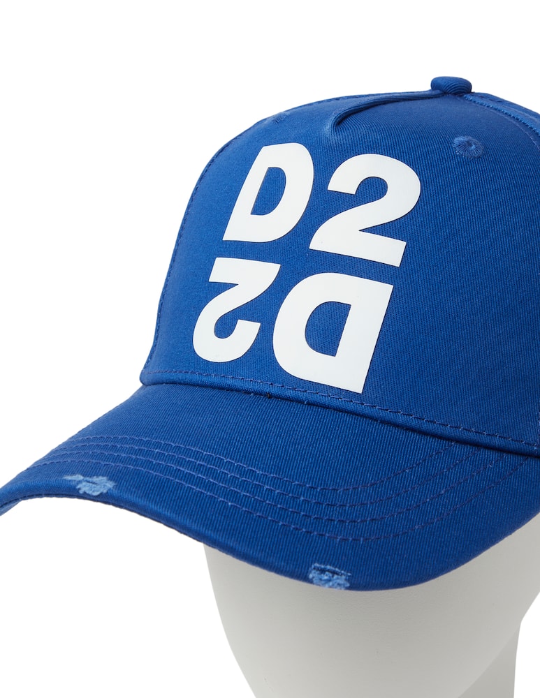 rinascente Dsquared2 Baseball d2 cap - blue