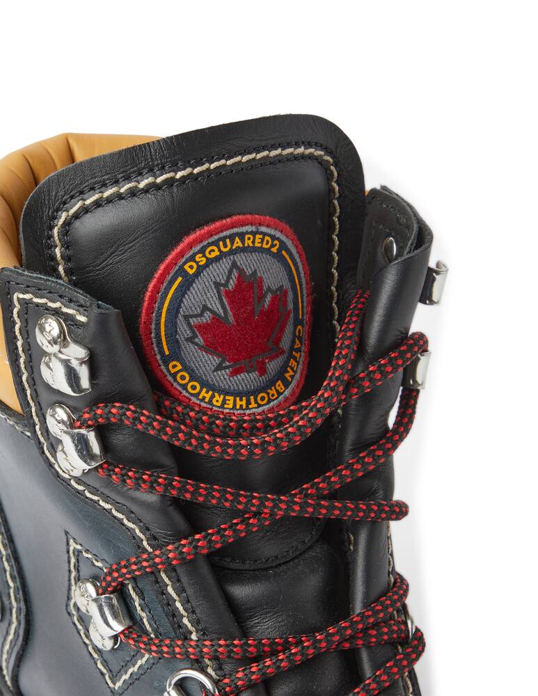 rinascente Dsquared2 Patches hiking boots