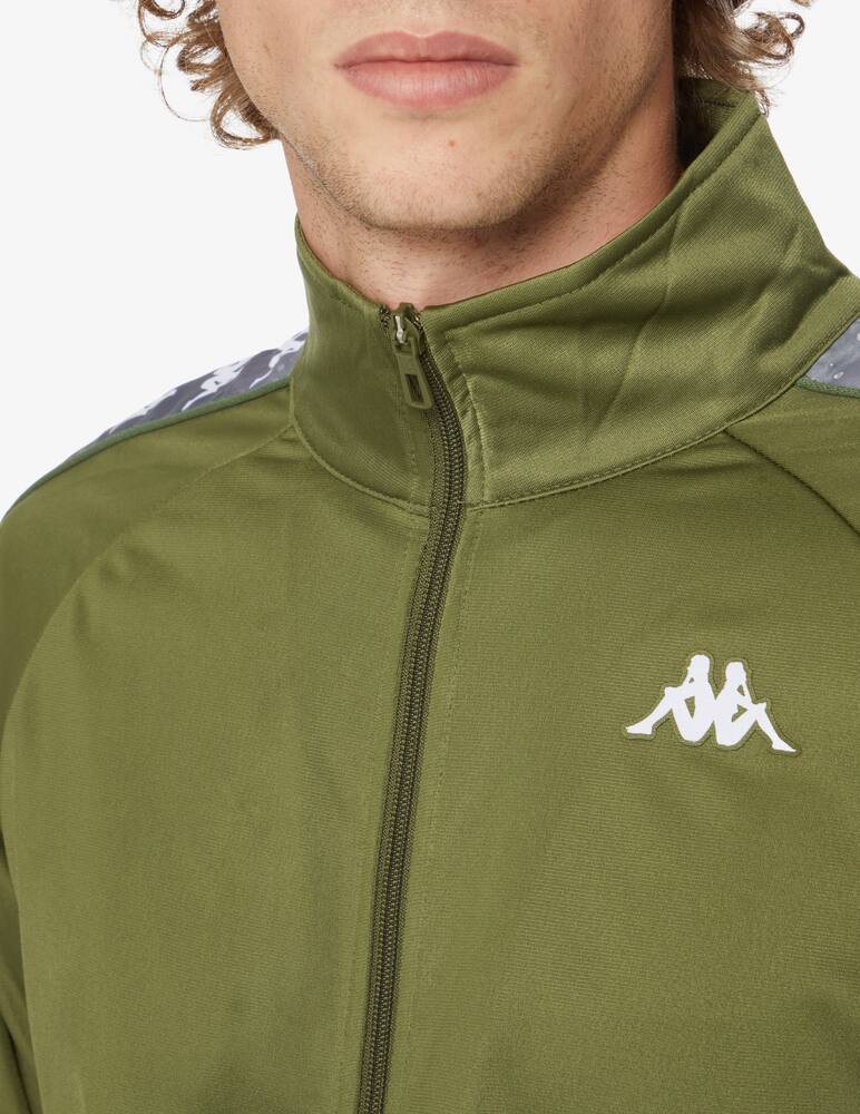 rinascente Kappa Felpa con cerniera con banda - Verde