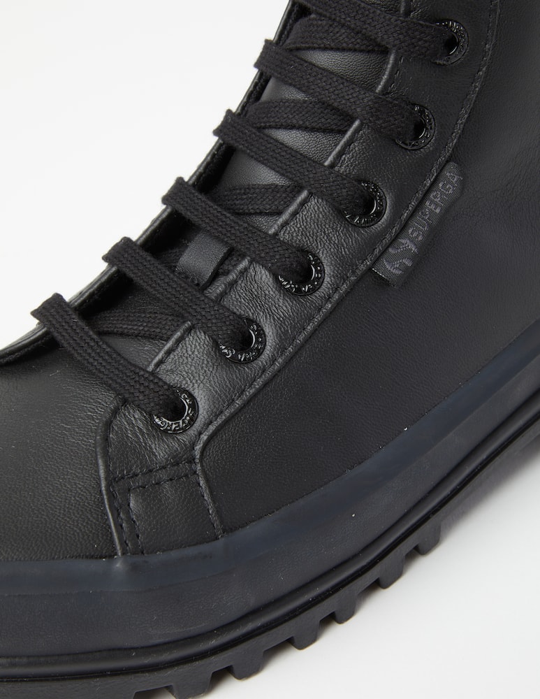 rinascente Superga Sneaker alta in pelle Alpina - Nero