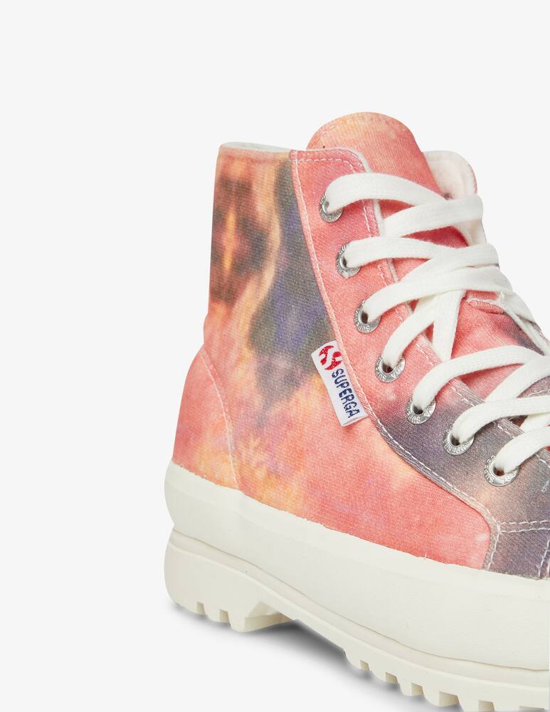 rinascente Superga Sneaker alta Alpina tie dye - Rosso