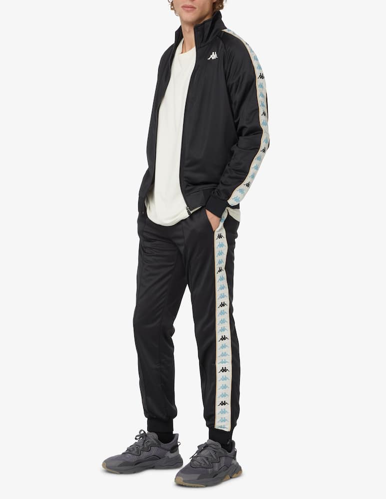 rinascente Kappa Zipped multicolor sweather with band - Black