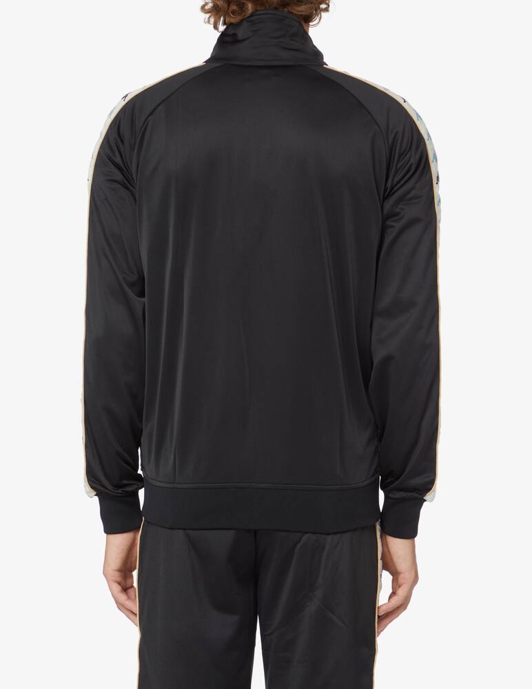 rinascente Kappa Zipped multicolor sweather with band - Black