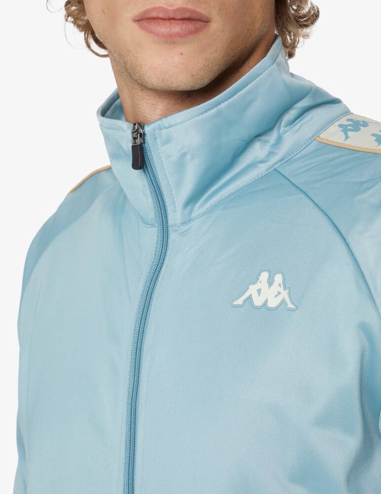 rinascente Kappa Felpa acetato multicolor con cerniera - Azzurro