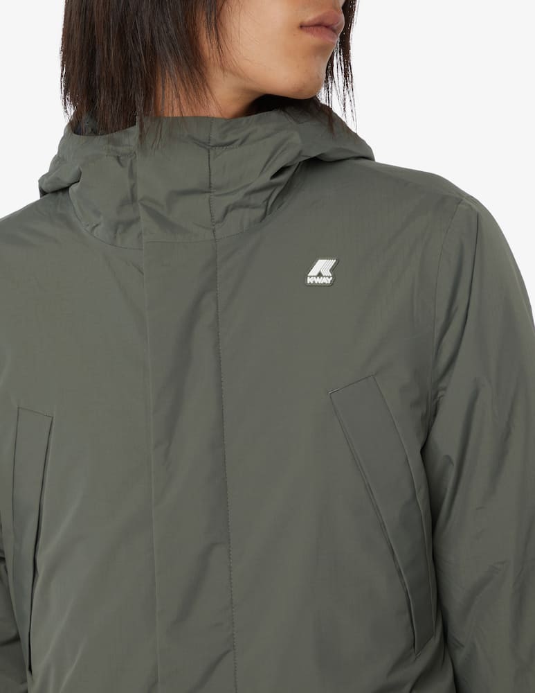 rinascente K-Way Giacca lunga - verde scuro