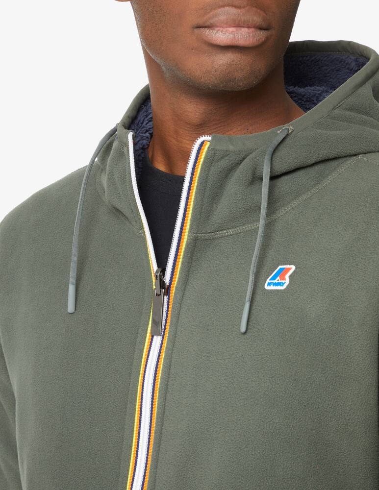 rinascente K-Way Double face hooded pile - Green