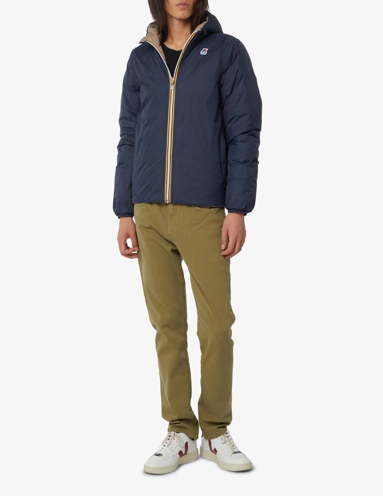 rinascente K-Way Giacca termica double face - blu scuro e grigio