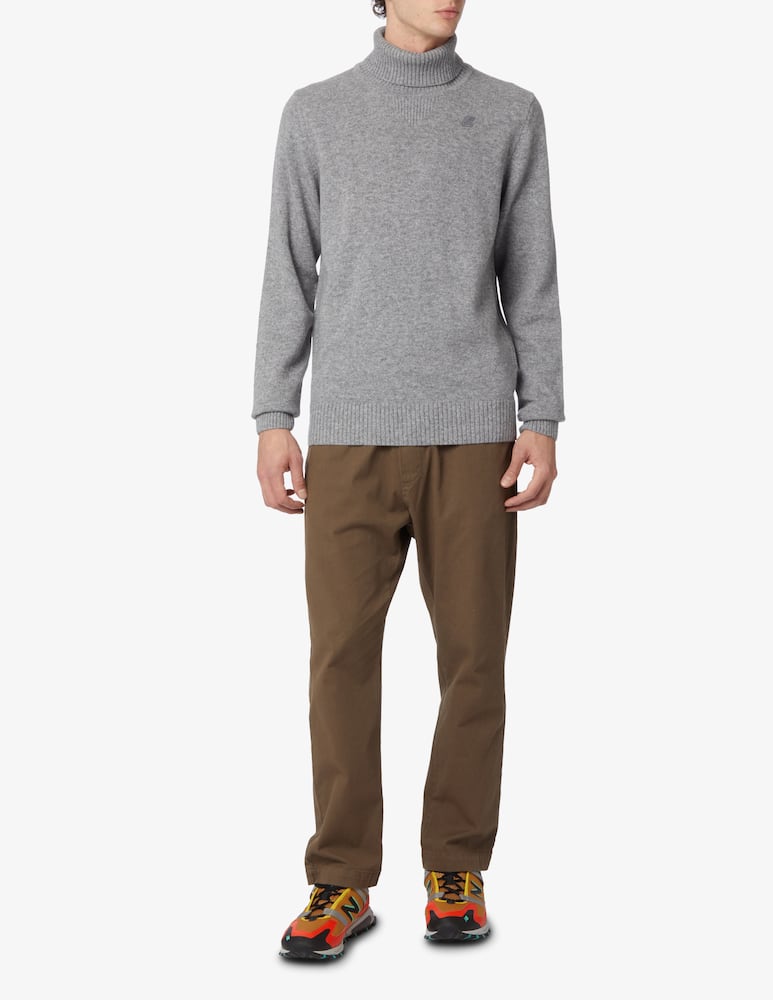 rinascente K-Way Maglia dolcevita in lana - grigio