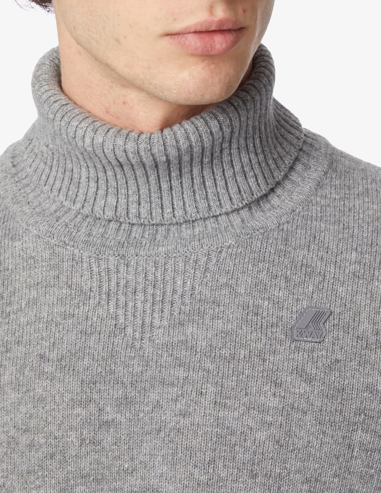 rinascente K-Way Maglia dolcevita in lana - grigio