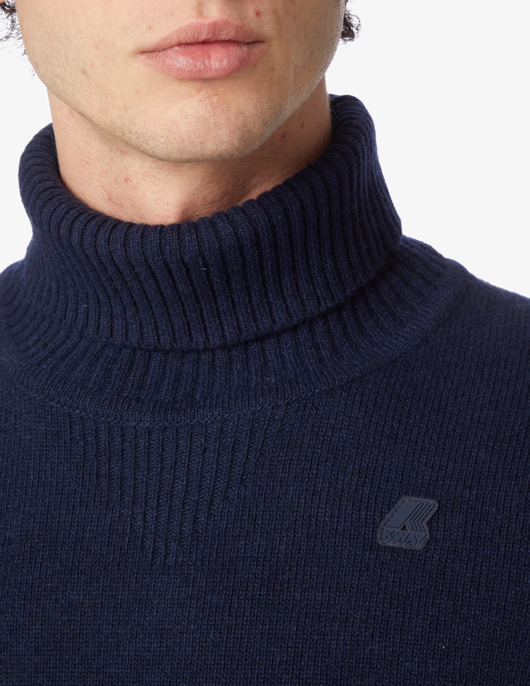 rinascente K-Way Wool turtleneck jumper - navy