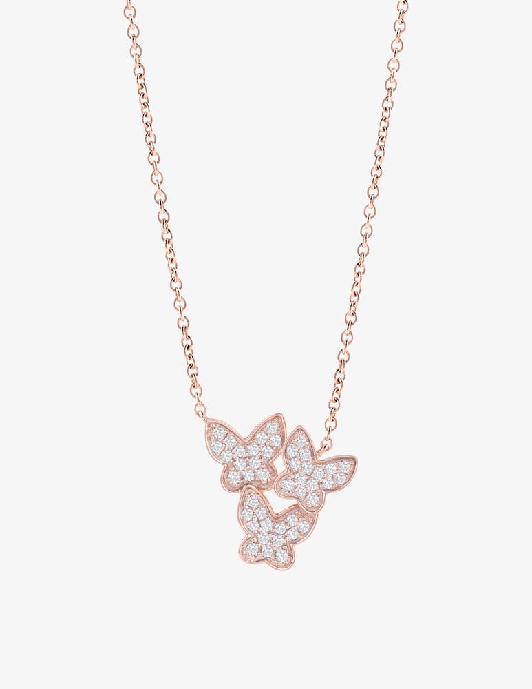 rinascente Salvini Pink gold necklace with diamonds