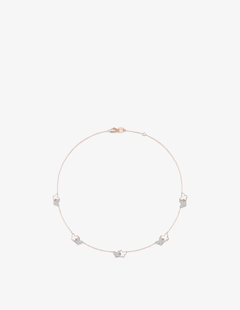 Salvini Pink gold necklace with 0,30 ct. diamonds and white hybrid ceramic - picture 1 Salvini Pink gold necklace with 0,30 ct. diamonds and white hybrid ceramic - picture 1