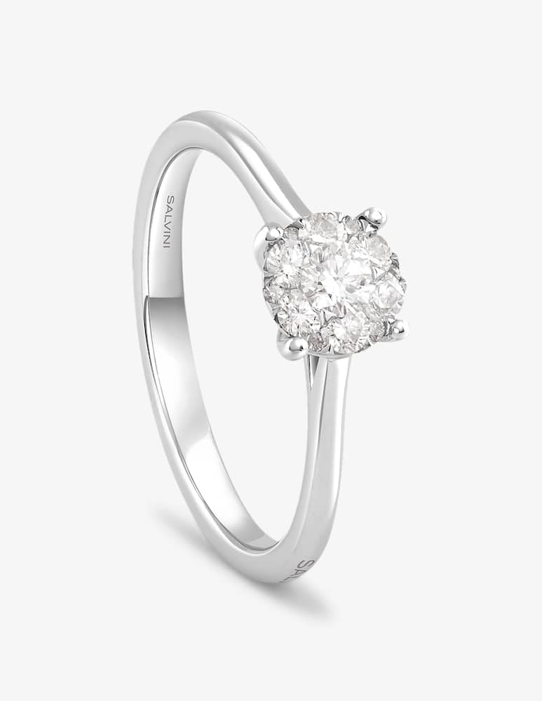 Salvini White gold engagement ring with 0,29 ct. diamond - picture 2 Salvini White gold engagement ring with 0,29 ct. diamond - picture 2