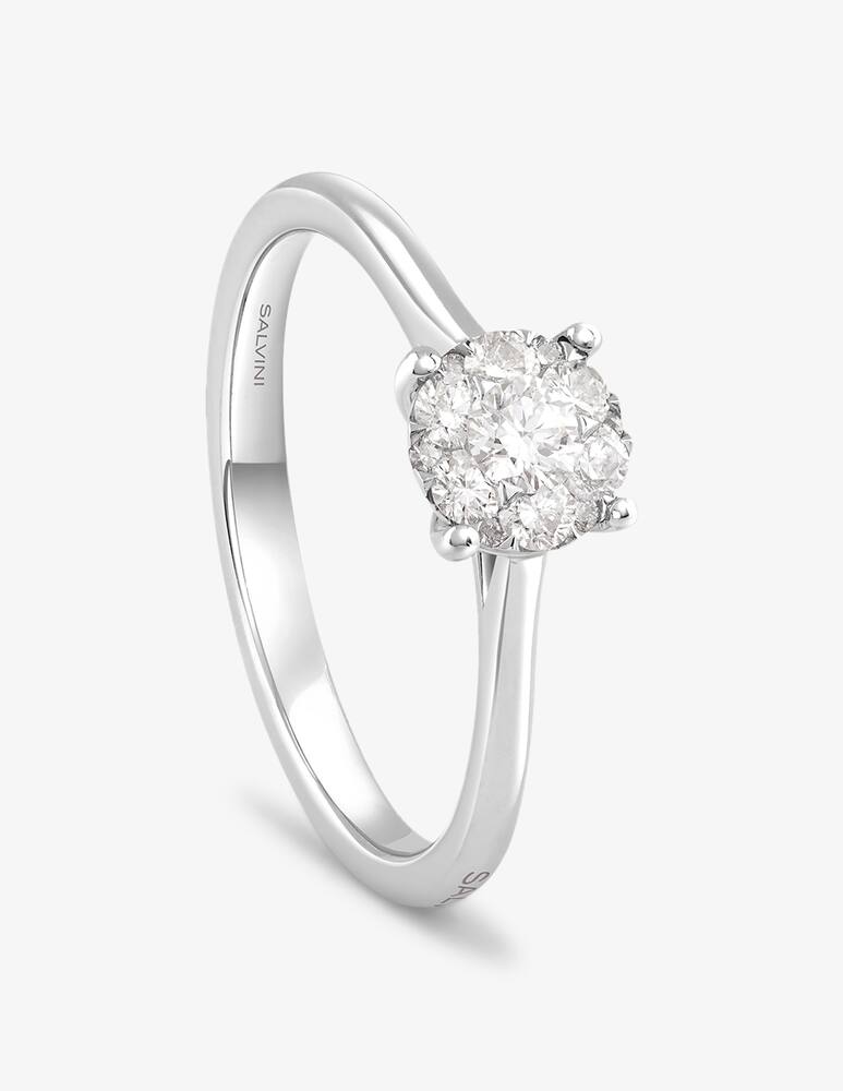 rinascente Salvini White gold engagement ring with 0,29 ct. diamond