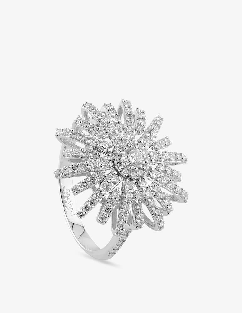 rinascente Salvini White gold ring with 0,96 ct. diamonds