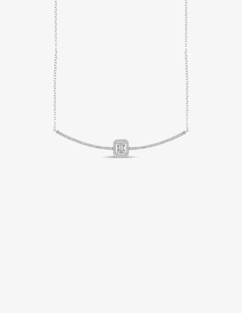 rinascente Salvini White gold necklace with  0,28 ct. diamonds, 42 cm