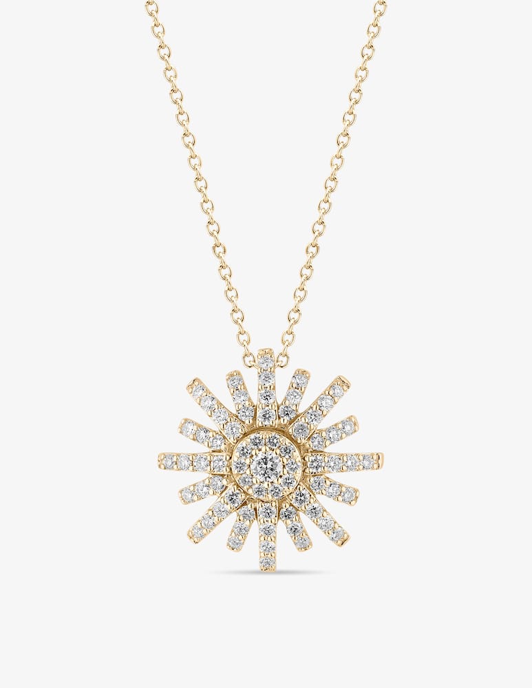 rinascente Salvini Yellow gold necklace with 0,34 ct. diamonds, 42 cm